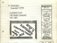ANGRY SAMOANS Metal Mike Scrapbook 1979 – 07-29-1979 – 12-27-1979 – Harlan Hollander then P.J. Galligan on Lead Guitar Page 09